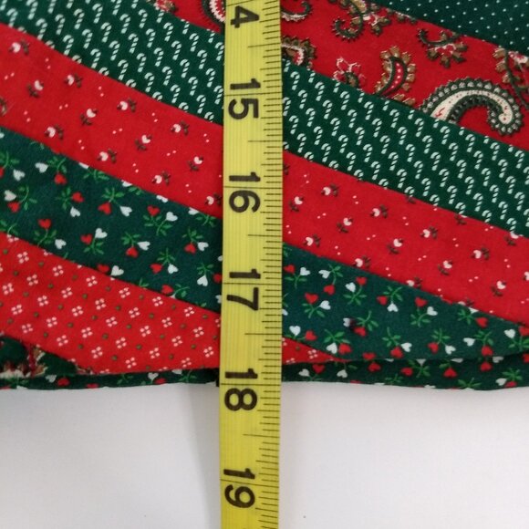 Handmade Christmas Quilted Vest Folded Star Pattern Intricate Holiday OOAK - Picture 15 of 16